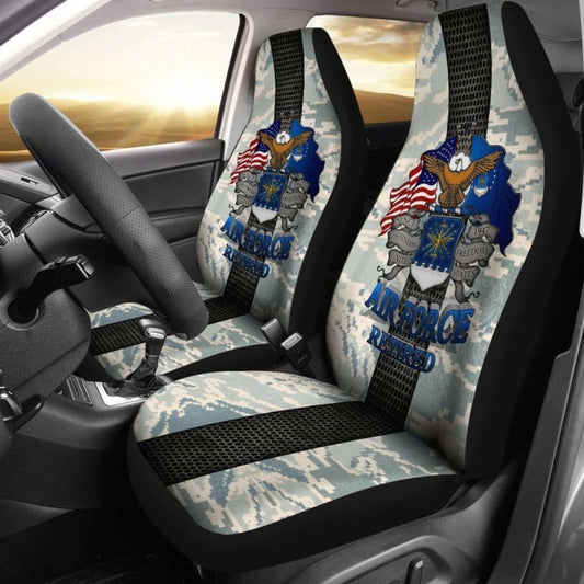U.S Air Force Retired Car Seat Covers 154230 - YourCarButBetter