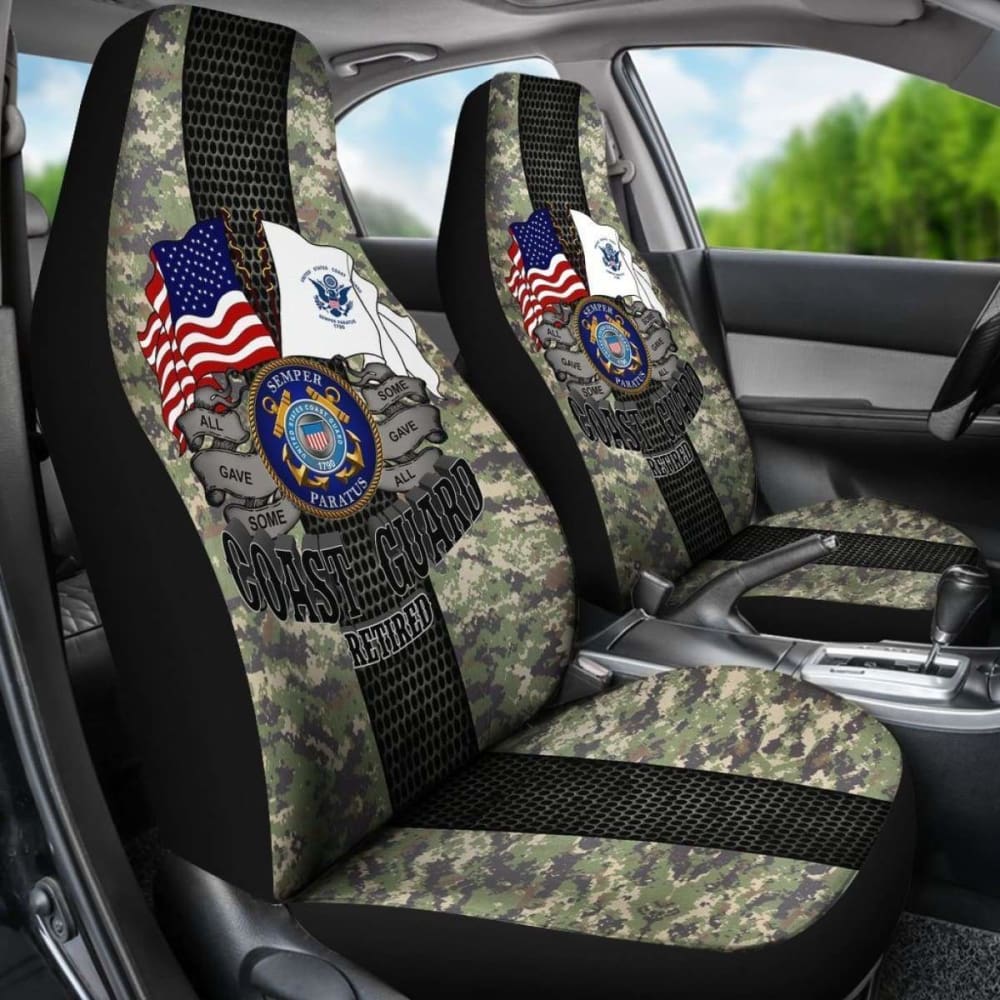 U.S Coast Guard Retired Car Seat Covers 160830 - YourCarButBetter
