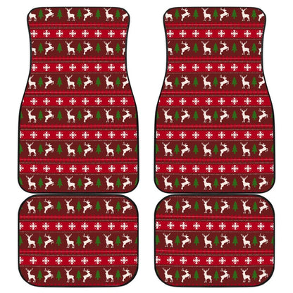 Ugly Christmas Reindeer Custom Car Decoration Car Floor Mats 210601 - YourCarButBetter