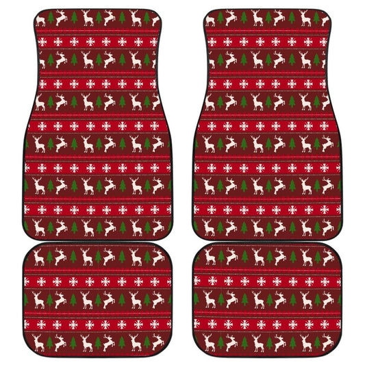 Ugly Christmas Reindeer Custom Car Decoration Car Floor Mats 210601 - YourCarButBetter