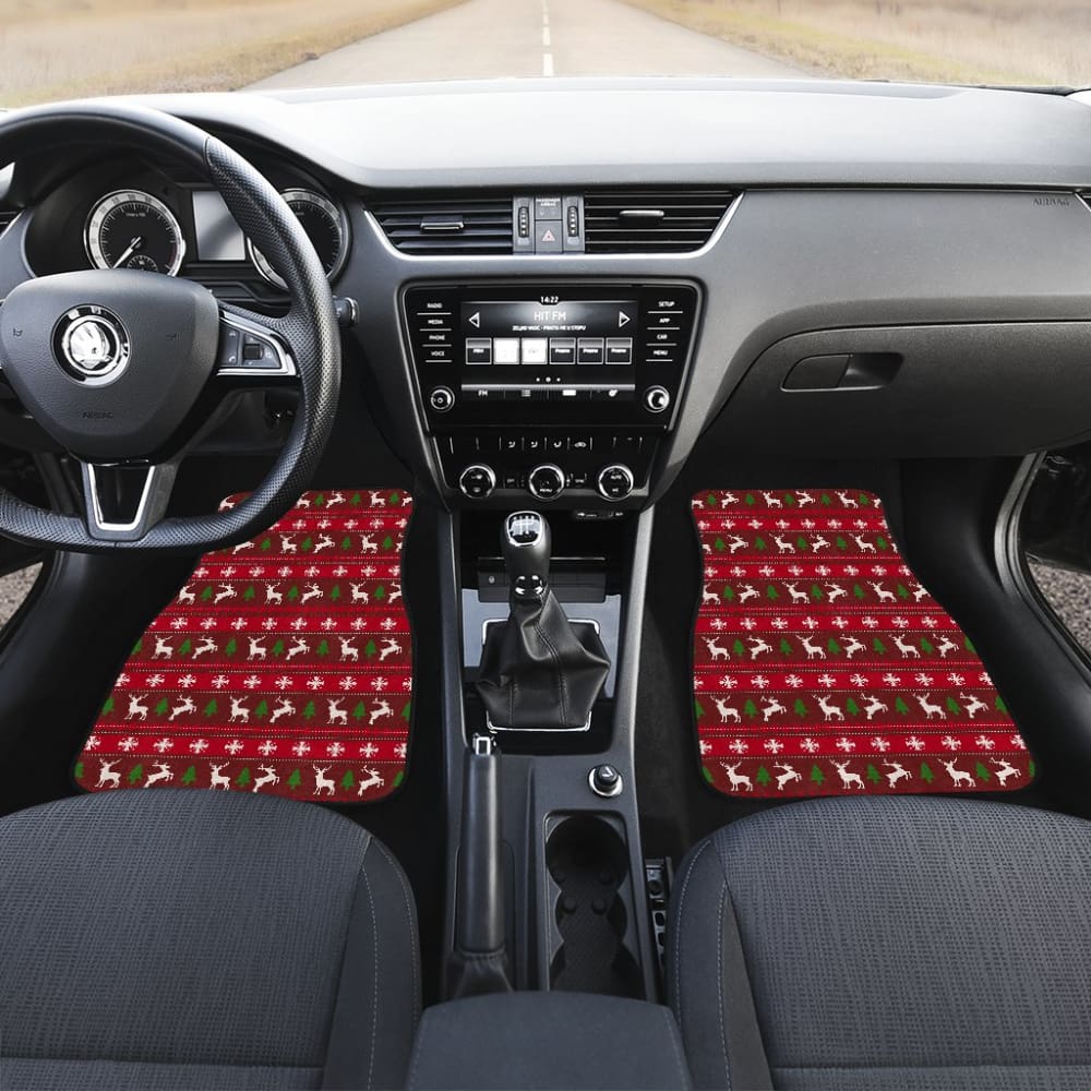 Ugly Christmas Reindeer Custom Car Decoration Car Floor Mats 210601 - YourCarButBetter