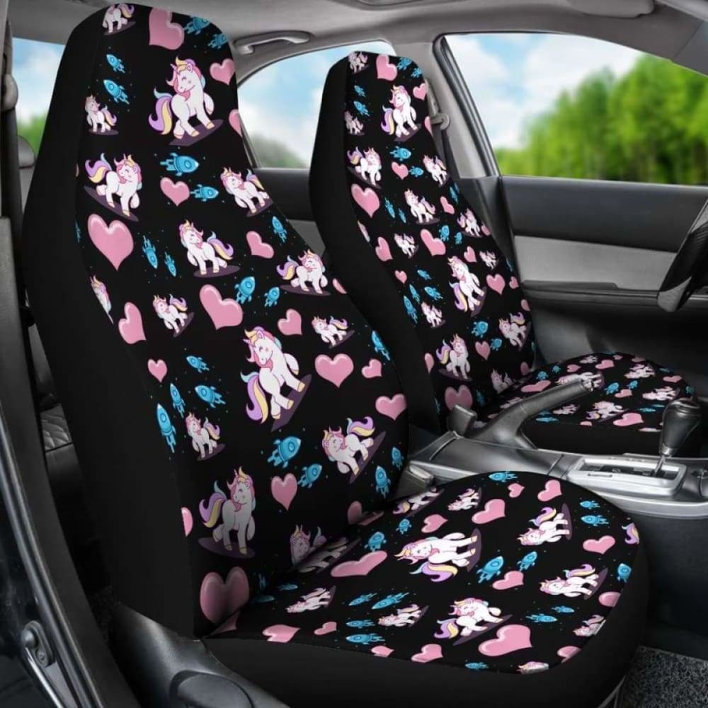 Unicorn Rockets Car Seat Covers 170817