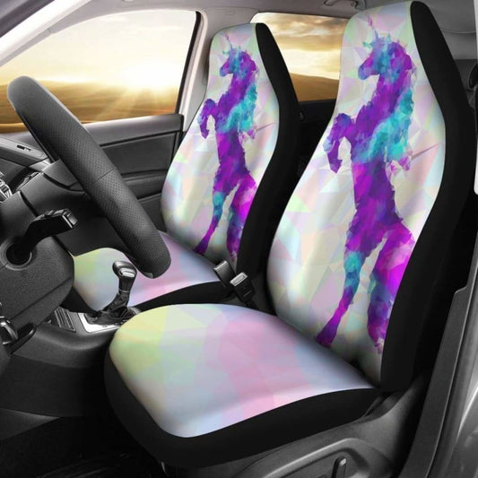 Unicorn With 2 Legs Up Car Seat Covers 170817