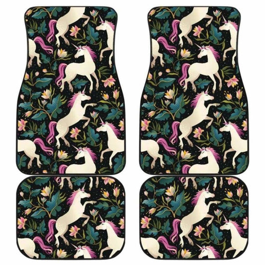 Unicorns Forest Background Front And Back Car Mats 170817