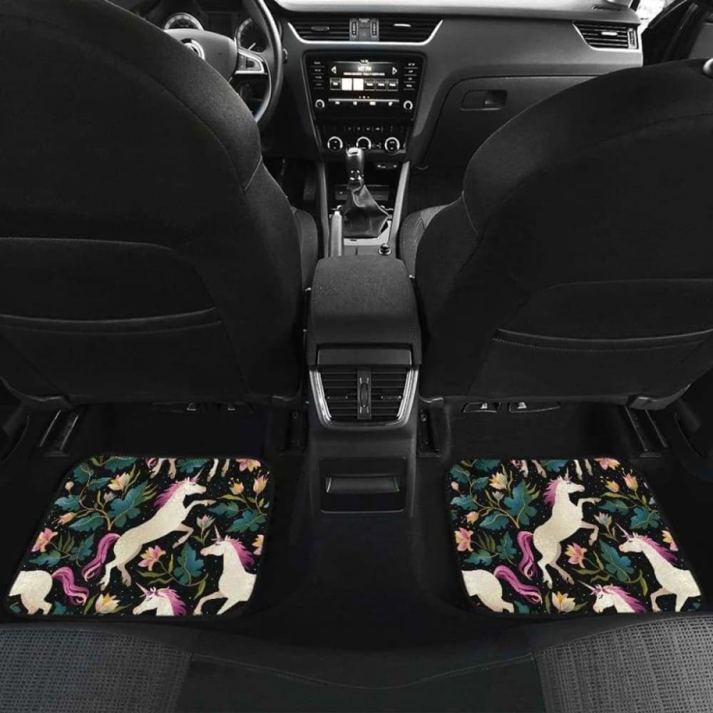 Unicorns Forest Background Front And Back Car Mats 170817