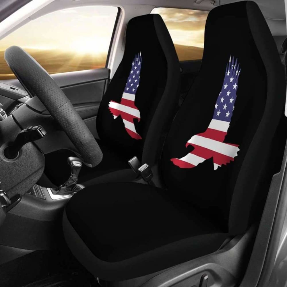 US Eagle Art Car Seat Covers Amazing Gift Ideas 110424 - YourCarButBetter