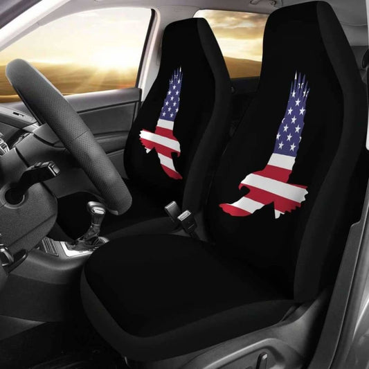 US Eagle Art Car Seat Covers Amazing Gift Ideas 110424 - YourCarButBetter