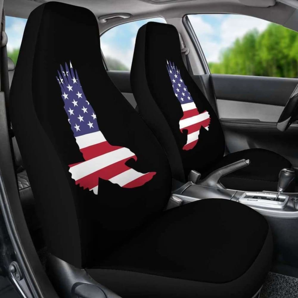 US Eagle Art Car Seat Covers Amazing Gift Ideas 110424 - YourCarButBetter