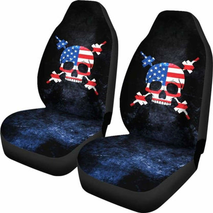 Usa Gym Skull Car Seat Covers 192609 - YourCarButBetter