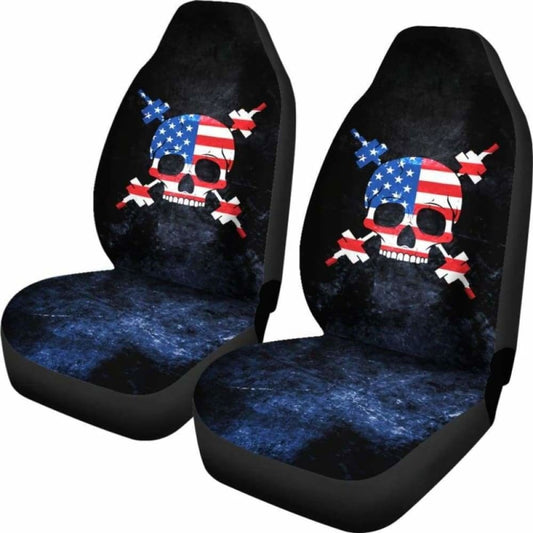 Usa Gym Skull Car Seat Covers 192609 - YourCarButBetter