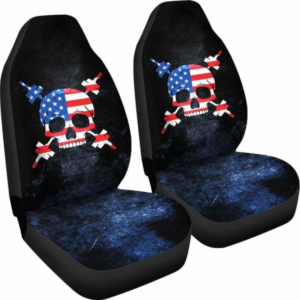Usa Gym Skull Car Seat Covers 192609 - YourCarButBetter