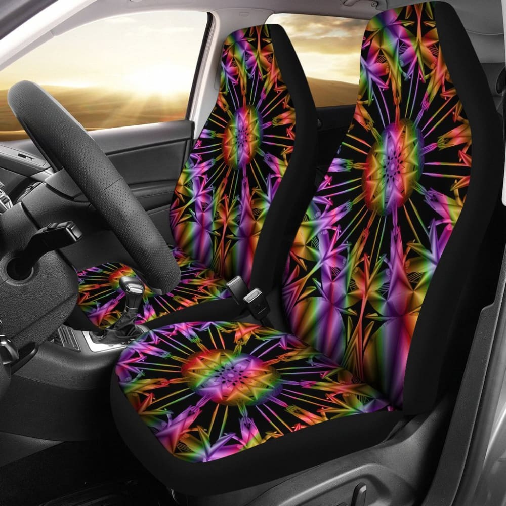 Uv Mandala Car Seat Covers 093223 - YourCarButBetter