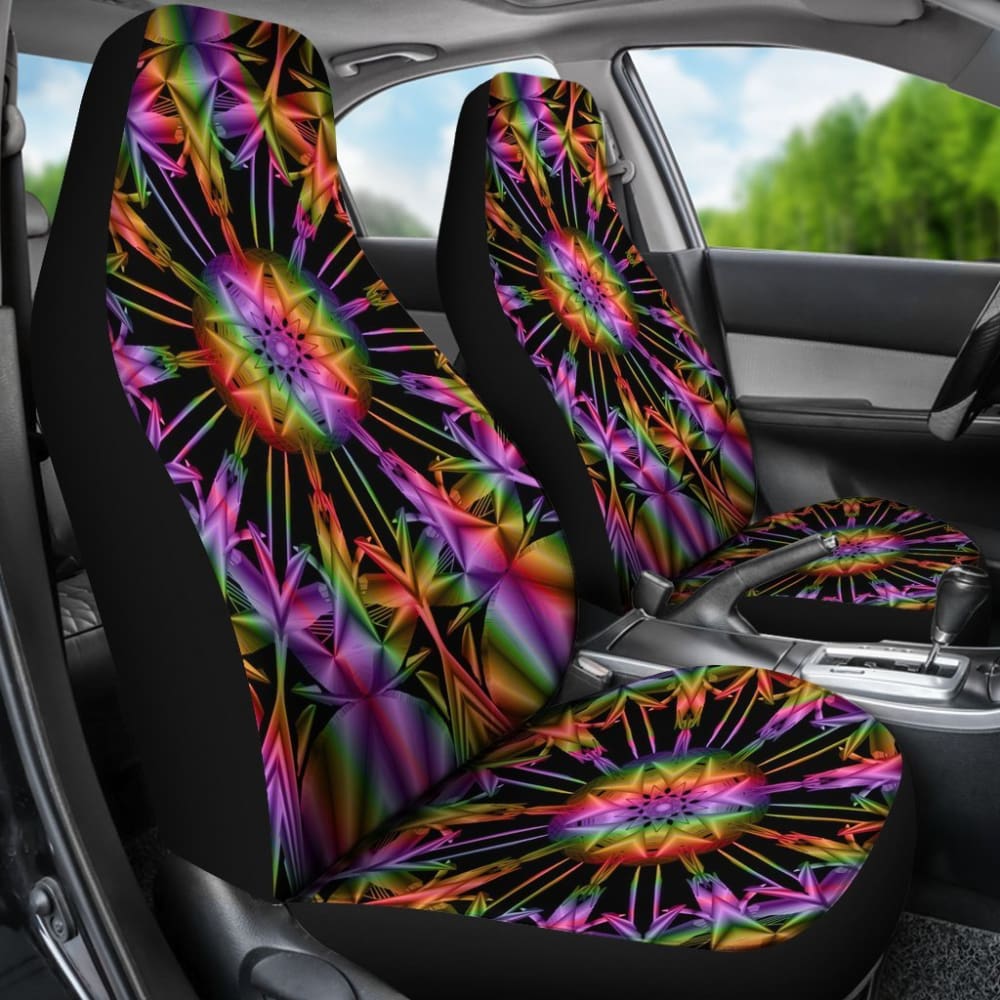 Uv Mandala Car Seat Covers 093223 - YourCarButBetter