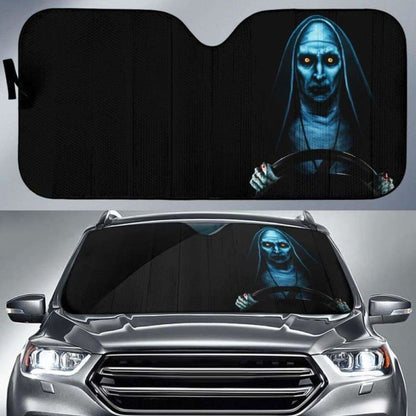 Valak Halloween Horror Movie Auto Sun Shade 085424 - YourCarButBetter