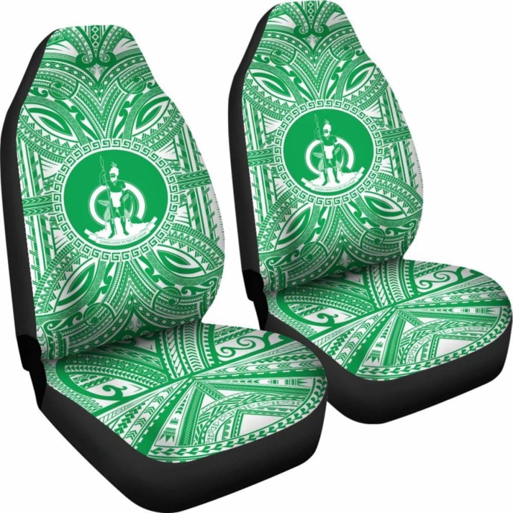 Vanuatu Car Seat Cover - Vanuatu Coat Of Arms Polynesian Flag Color 105905 - YourCarButBetter