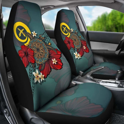 Vanuatu Car Seat Covers Blue Turtle Tribal Amazing 091114 - YourCarButBetter