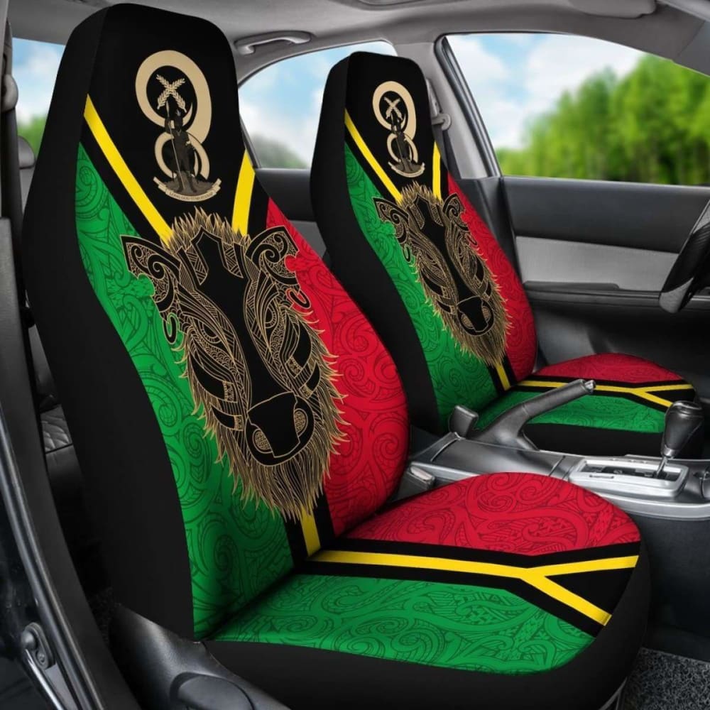 Vanuatu Car Seat Covers Boar Pig Tusk 7 142711 - YourCarButBetter