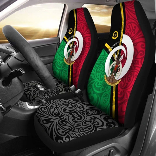 Vanuatu Car Seat Covers - Vanuatu Coat Of Arms Design - Amazing 1 105905 - YourCarButBetter