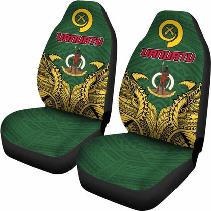 Vanuatu Car Seat Covers - Vanuatu Flag Coat Of Arms Premium - Amazing 1 105905 - YourCarButBetter