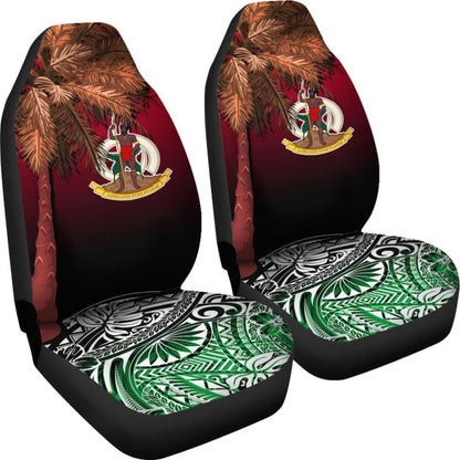 Vanuatu Car Seat Covers Polynesian Palm Tree Flag 174510 - YourCarButBetter