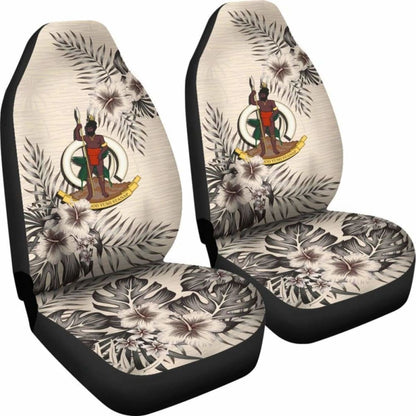 Vanuatu Car Seat Covers The Beige Hibiscus (Set Of Two) 7 232125 - YourCarButBetter