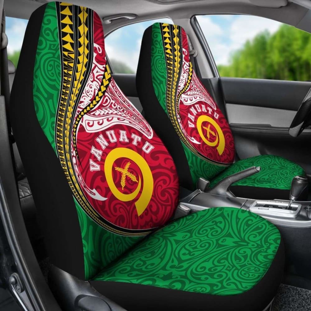 Vanuatu Polynesian Car Seat Covers Vanuatu Manta Polynesian Amazing 105905 - YourCarButBetter