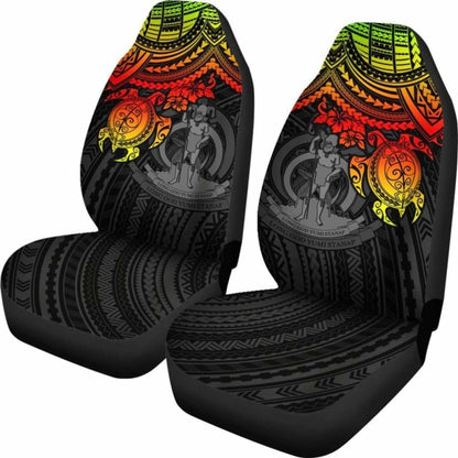 Vanuatu Polynesian Car Seat Covers - Reggae Turtle - Amazing 091114 - YourCarButBetter