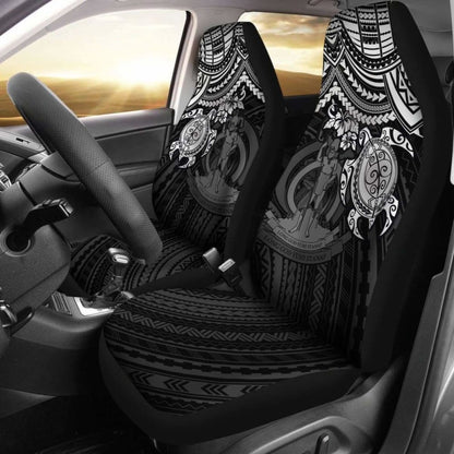 Vanuatu Polynesian Car Seat Covers - White Turtle - Amazing 091114 - YourCarButBetter