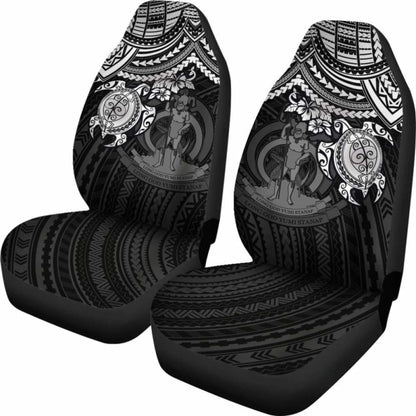Vanuatu Polynesian Car Seat Covers - White Turtle - Amazing 091114 - YourCarButBetter