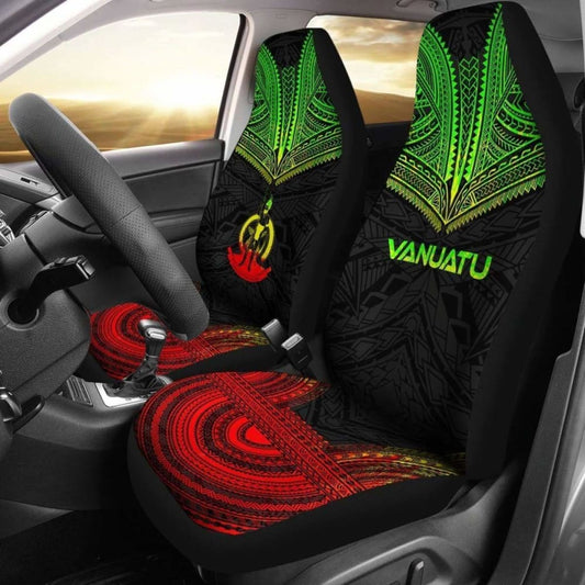 Vanuatu Polynesian Chief Car Seat Cover Reggae Version 105905 - YourCarButBetter