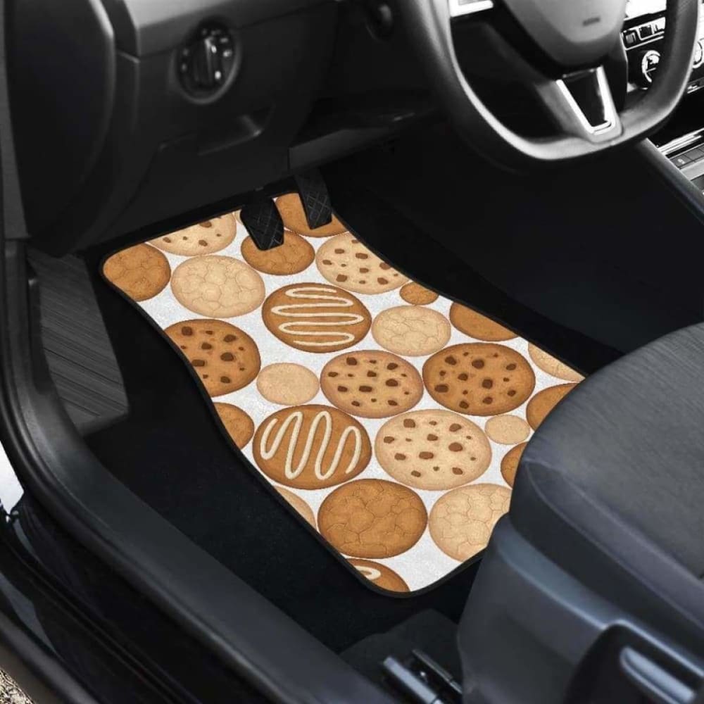 Various Cookie Pattern Front And Back Car Mats 103406 - YourCarButBetter