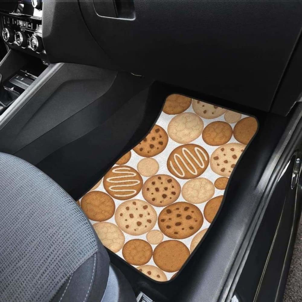 Various Cookie Pattern Front And Back Car Mats 103406 - YourCarButBetter