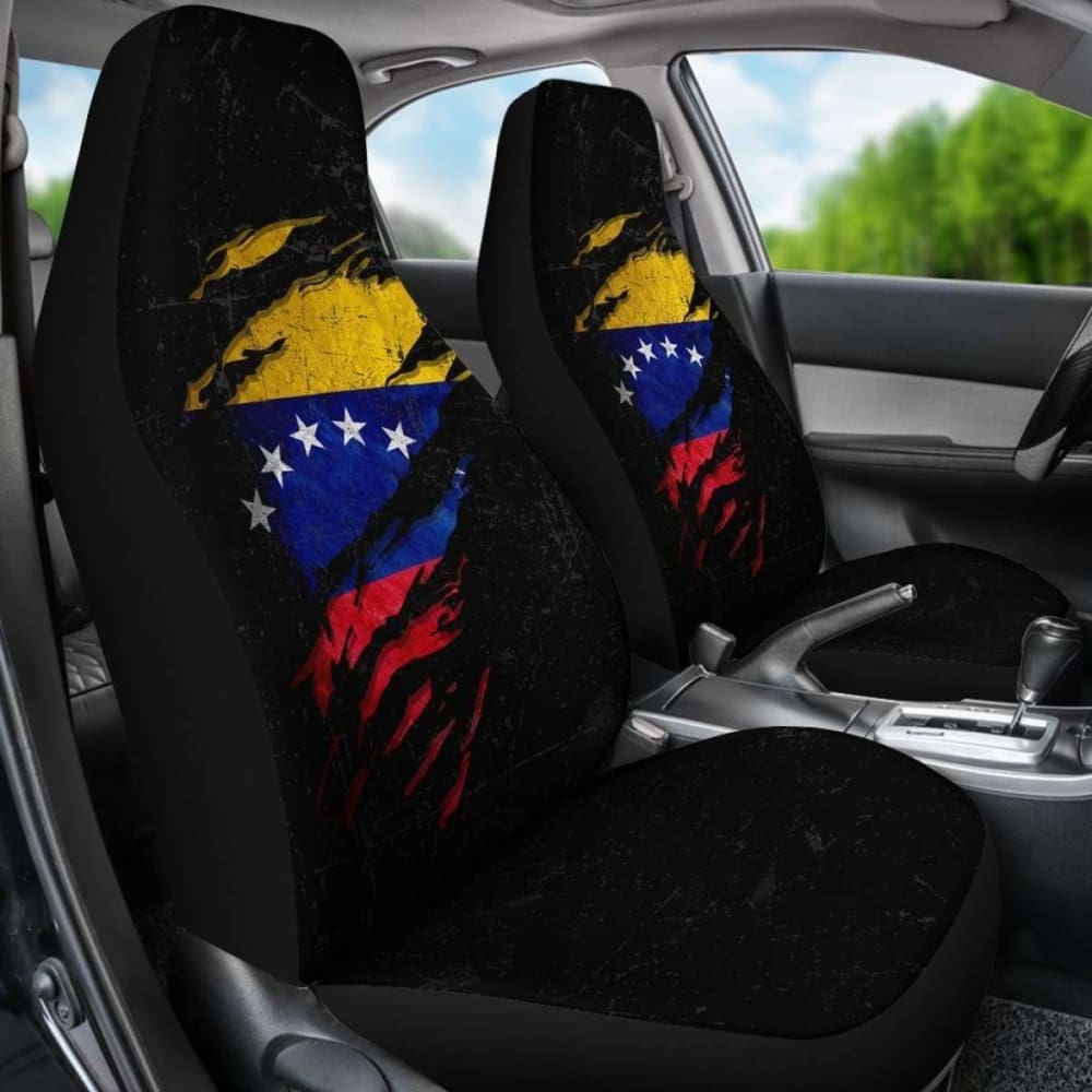 Venezuela In Me Car Seat Covers - Special Grunge Style (Set Of Two) 232125 - YourCarButBetter