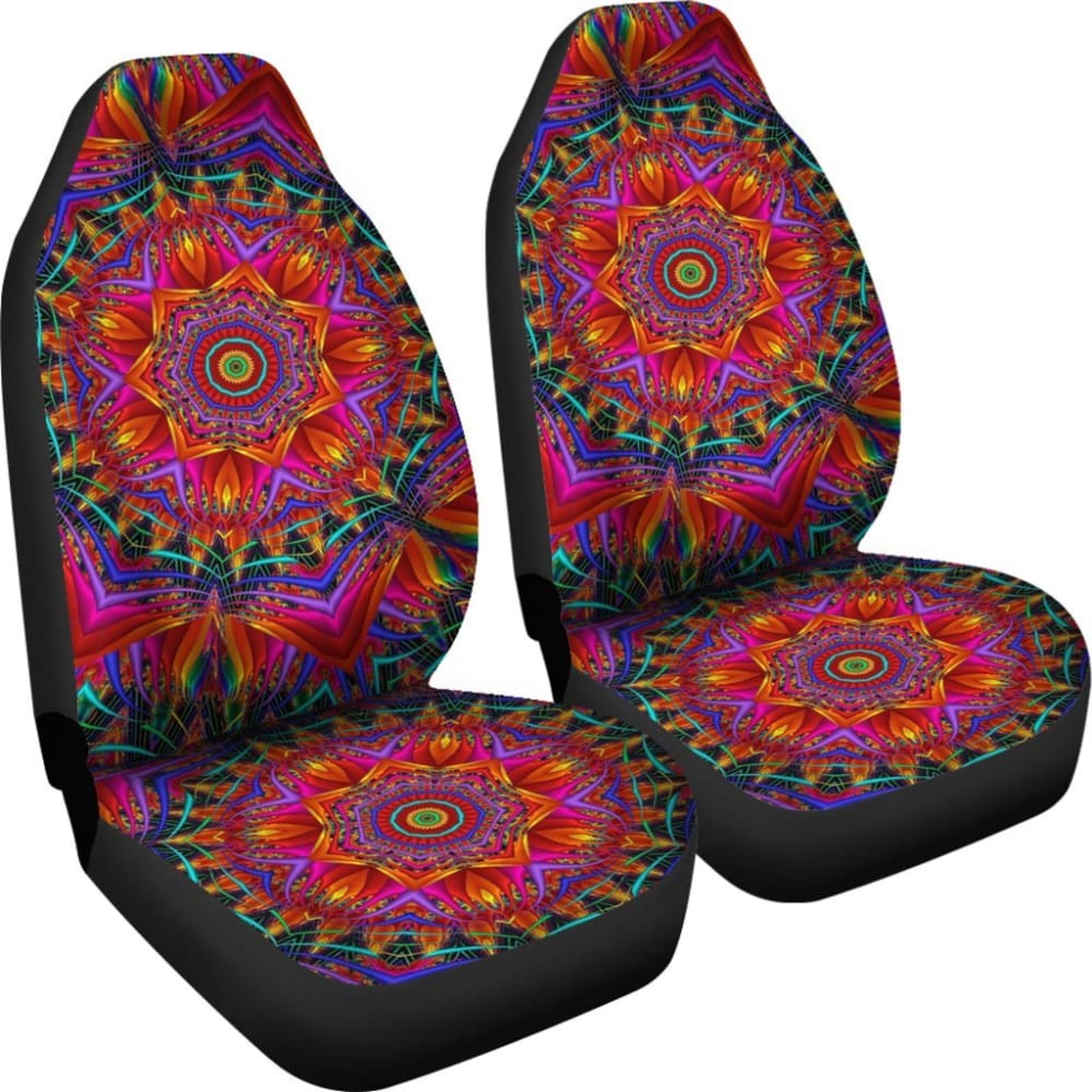 Vibrant Mandala Car Seat Covers 093223 - YourCarButBetter