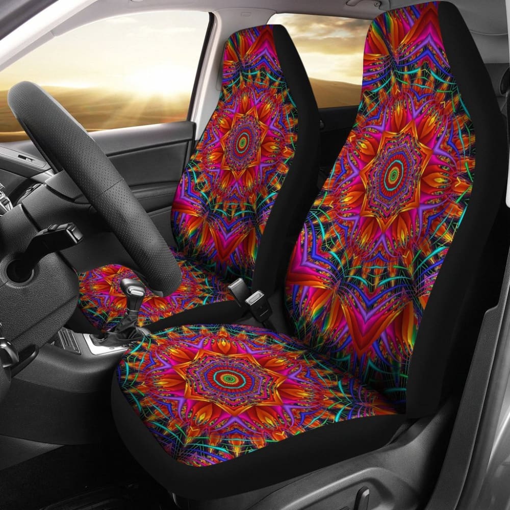 Vibrant Mandala Car Seat Covers 093223 - YourCarButBetter