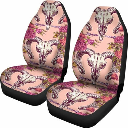 Viking Baphomet Skull Car Seat Covers 105905 - YourCarButBetter