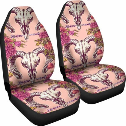 Viking Baphomet Skull Car Seat Covers 105905 - YourCarButBetter