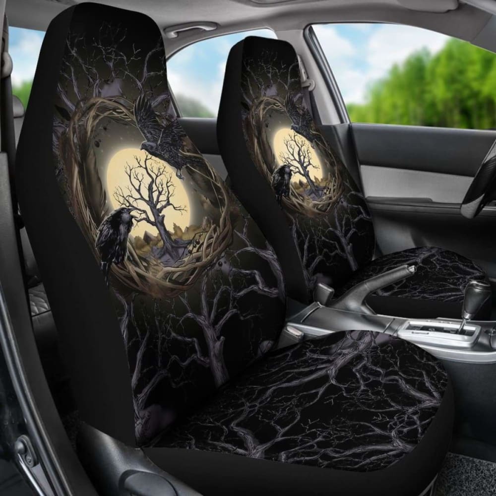 Viking Car Seat Cover - Raven Of Odin - 144909