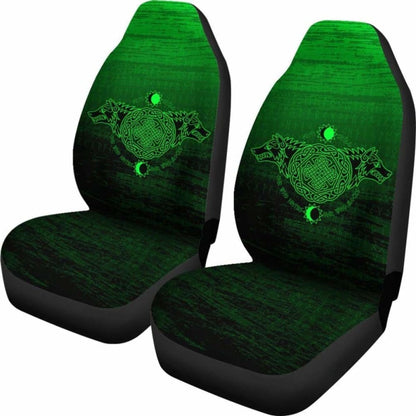 Viking Car Seat Covers Hati And Skoll Green 105905 - YourCarButBetter