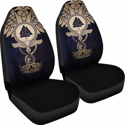 Viking Car Seat Covers Wolf Celtic Galaxy Amazing 105905 - YourCarButBetter