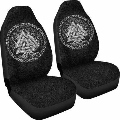 Viking Car Seat Covers Yggdrasil Valknut 7 110424 - YourCarButBetter