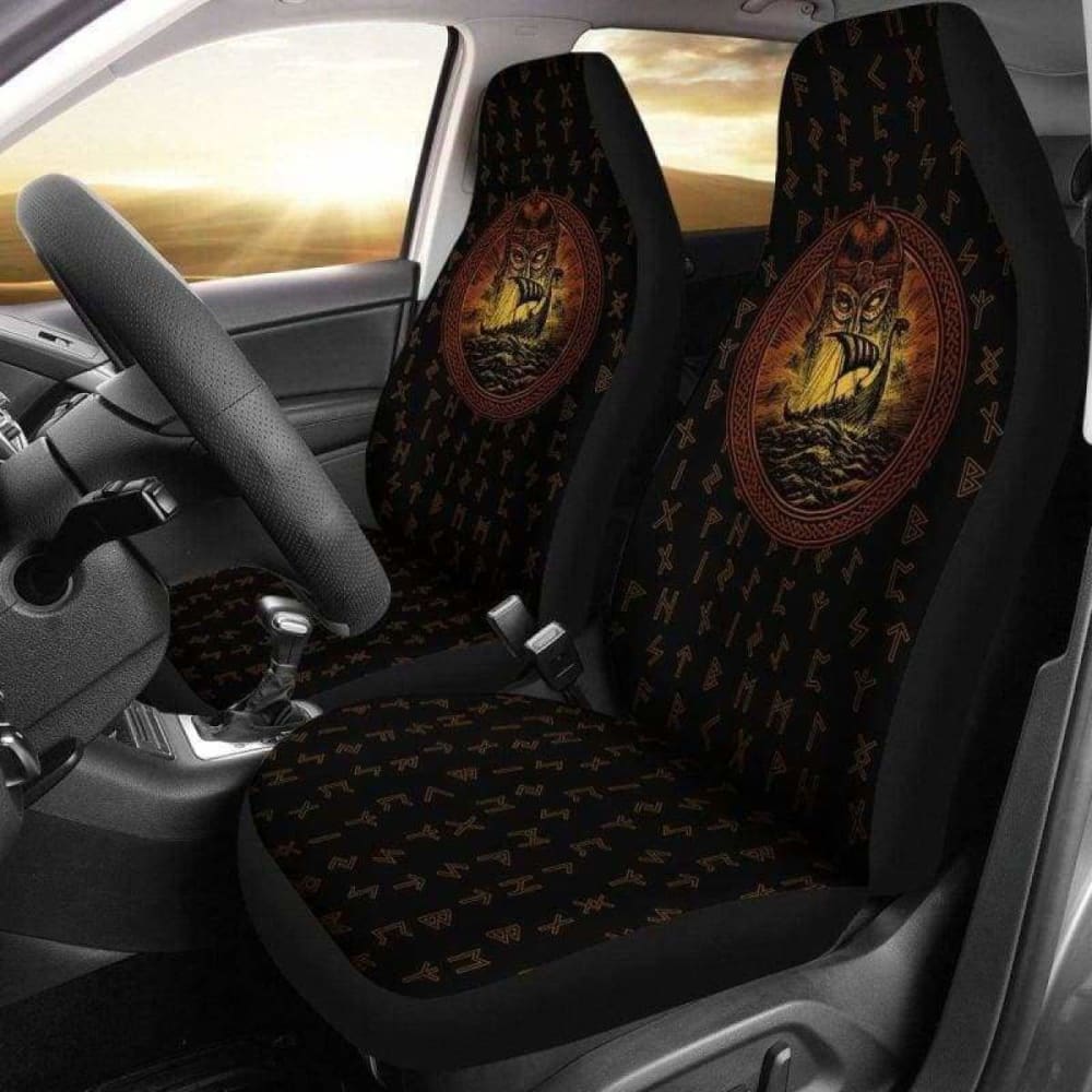 Viking Drakkar Longship Warrior Car Seat Covers 144909