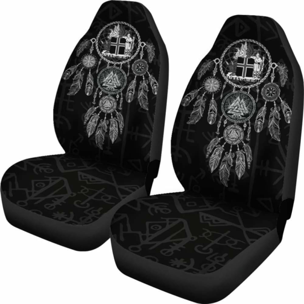 Viking Dreamcatcher Iceland Coat Of Arms Car Seat Covers 144909