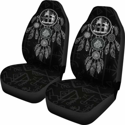 Viking Dreamcatcher Iceland Coat Of Arms Car Seat Covers 144909
