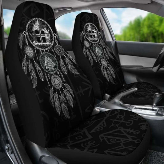 Viking Dreamcatcher Iceland Coat Of Arms Car Seat Covers 144909