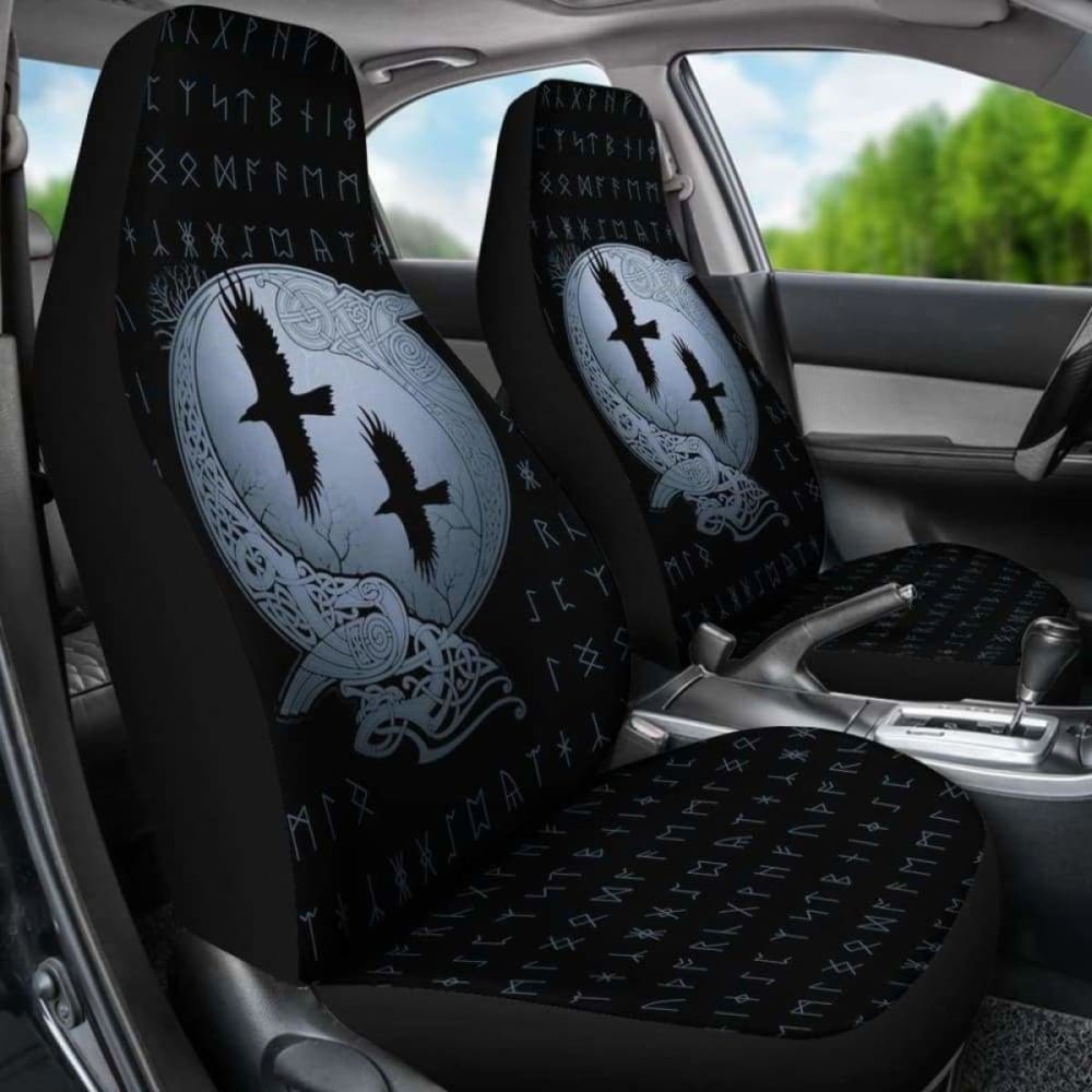 Viking Huginn And Muninn Car Seat Covers 105905 - YourCarButBetter