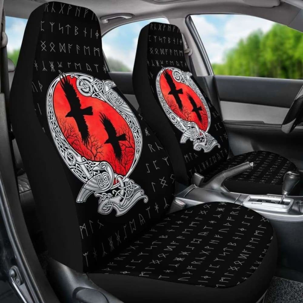 Viking Huginn And Muninn Car Seat Covers 105905 - YourCarButBetter