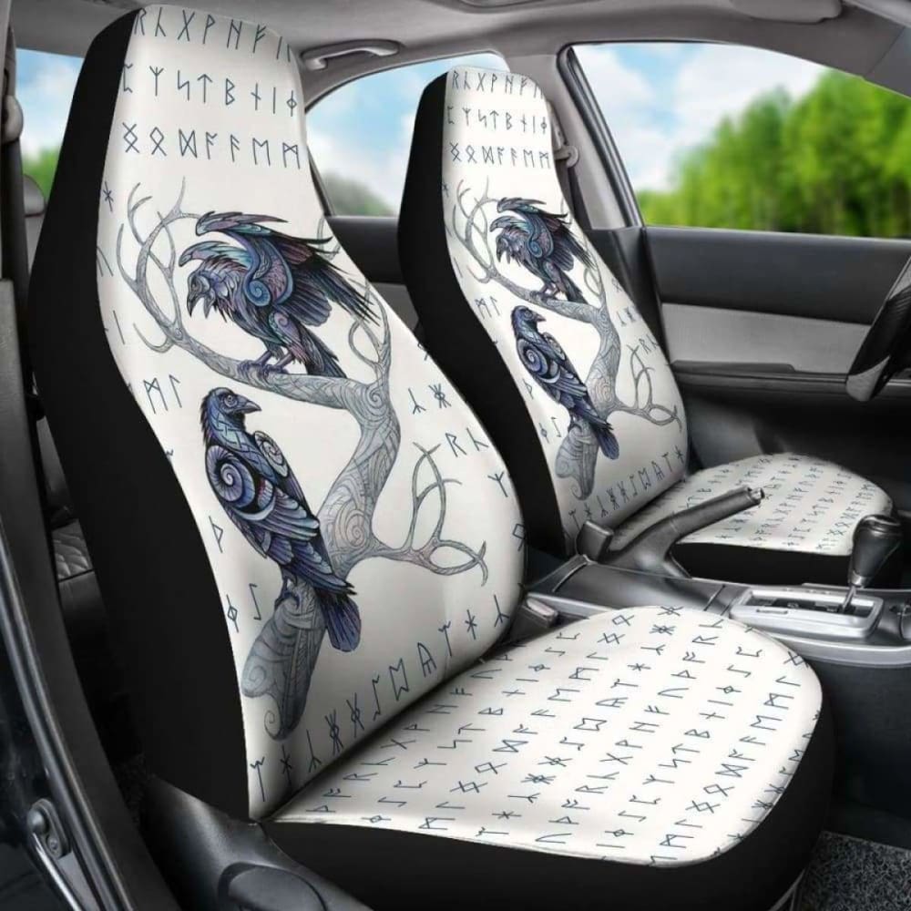 Viking Huginn And Muninn Car Seat Covers 105905 - YourCarButBetter
