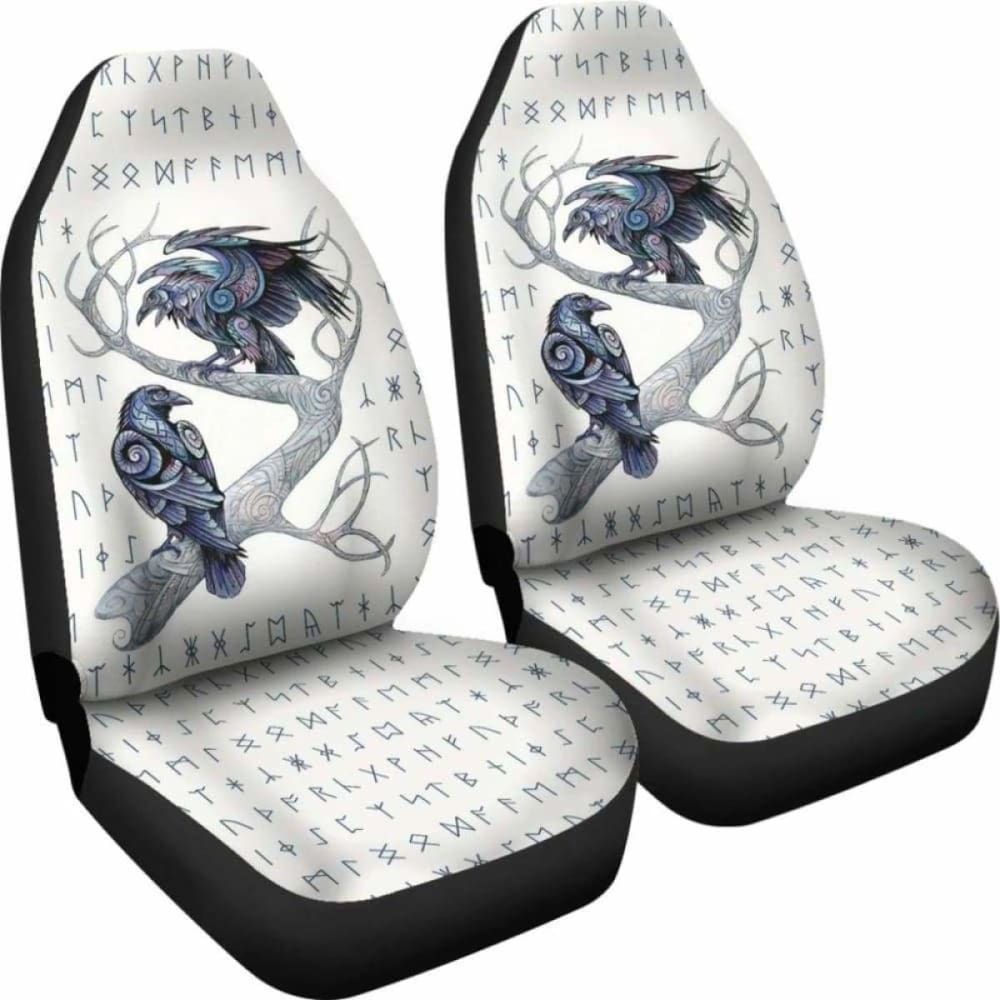 Viking Huginn And Muninn Car Seat Covers 105905 - YourCarButBetter