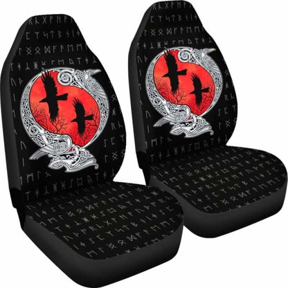 Viking Huginn And Muninn Car Seat Covers 105905 - YourCarButBetter